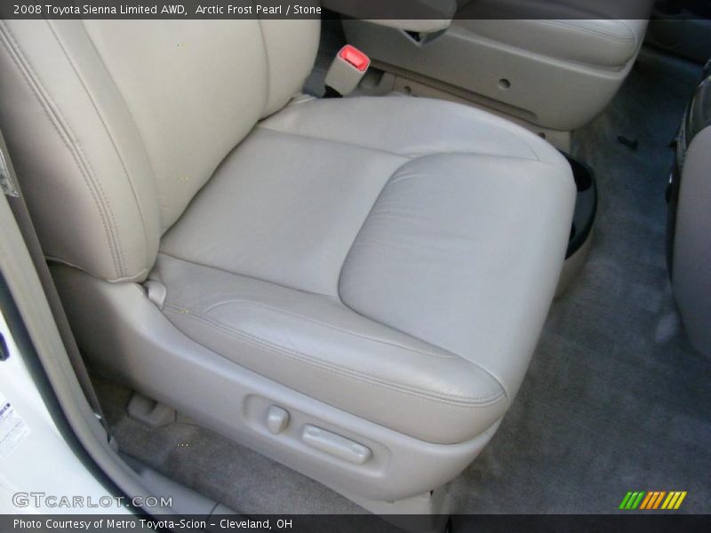 Arctic Frost Pearl / Stone 2008 Toyota Sienna Limited AWD