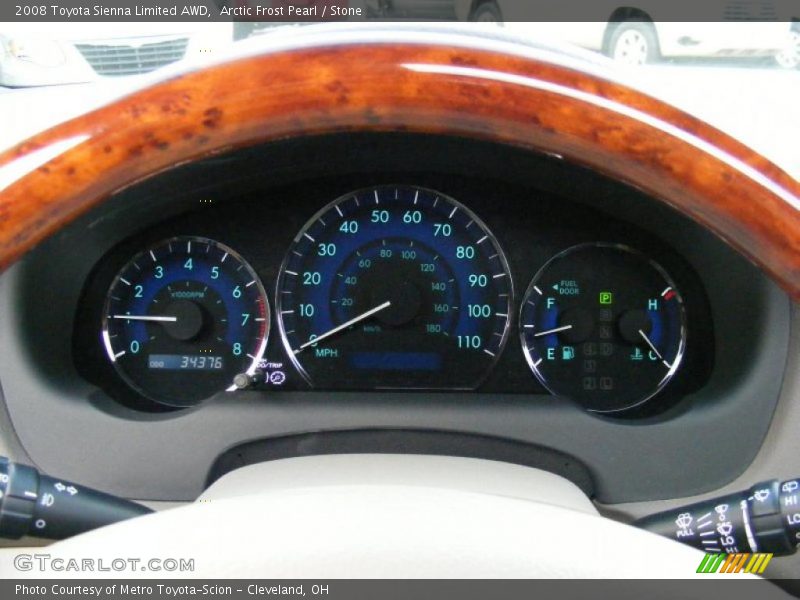 Arctic Frost Pearl / Stone 2008 Toyota Sienna Limited AWD