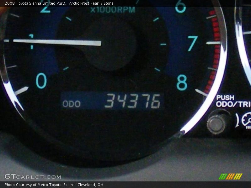 Arctic Frost Pearl / Stone 2008 Toyota Sienna Limited AWD