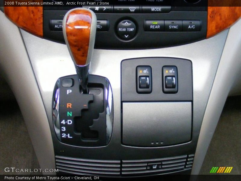 Arctic Frost Pearl / Stone 2008 Toyota Sienna Limited AWD