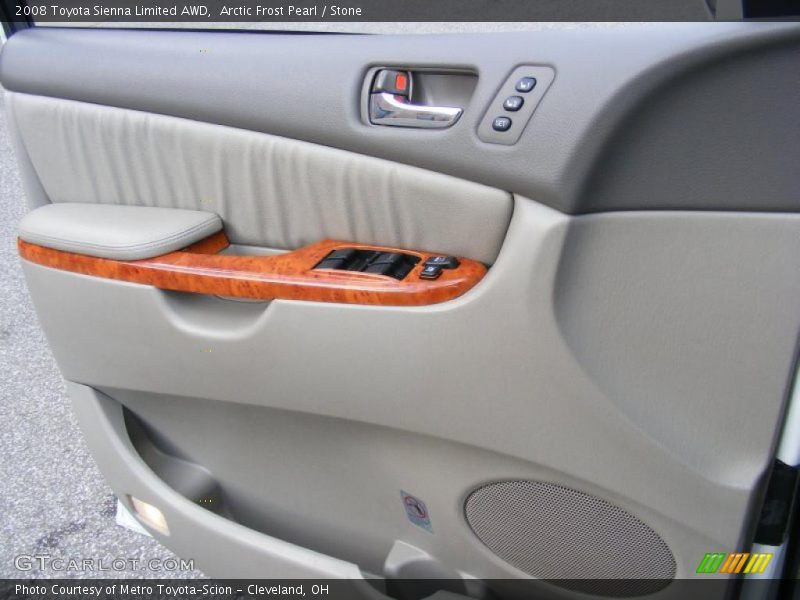 Arctic Frost Pearl / Stone 2008 Toyota Sienna Limited AWD