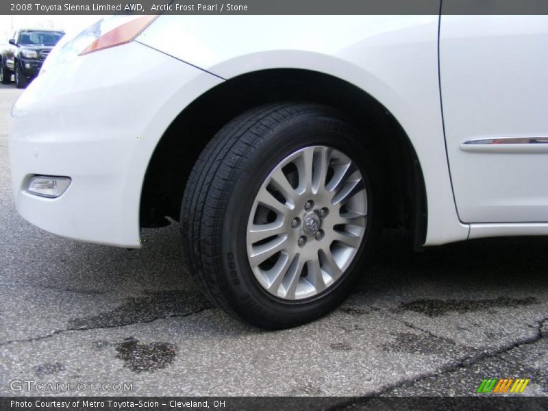 Arctic Frost Pearl / Stone 2008 Toyota Sienna Limited AWD