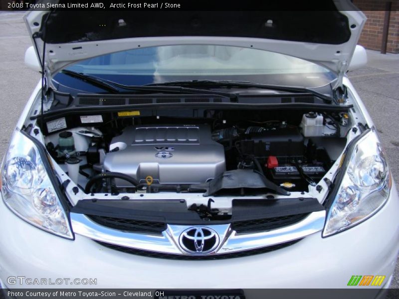 Arctic Frost Pearl / Stone 2008 Toyota Sienna Limited AWD
