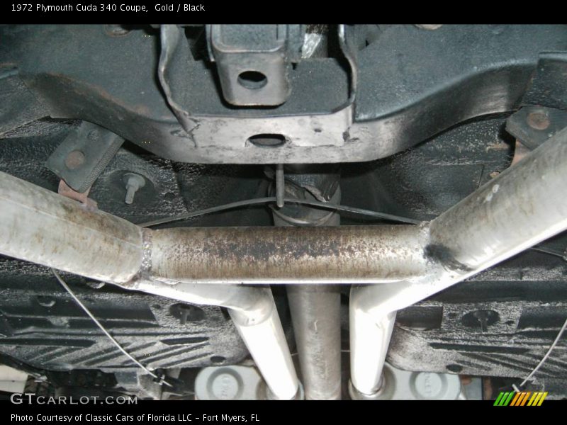 Undercarriage of 1972 Cuda 340 Coupe