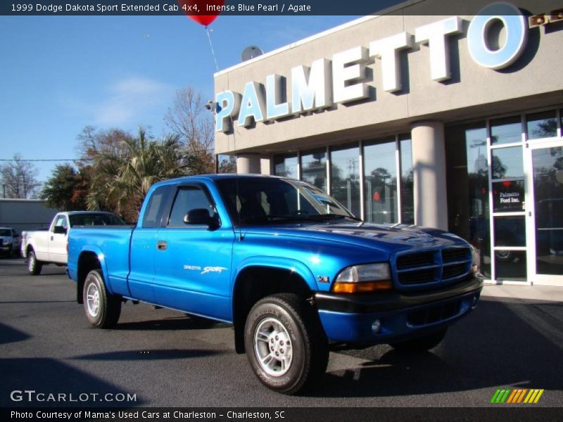 Intense Blue Pearl / Agate 1999 Dodge Dakota Sport Extended Cab 4x4