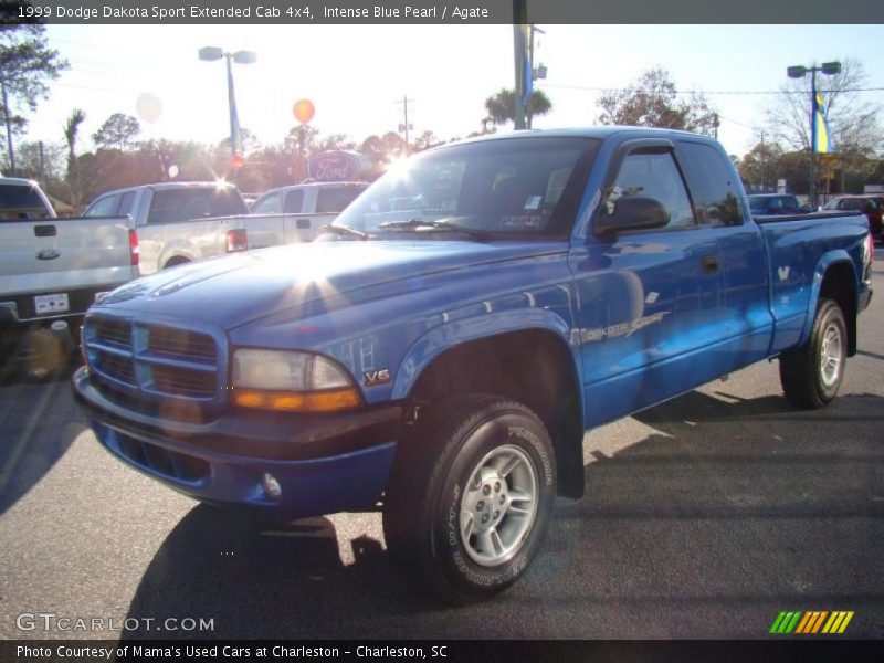 Intense Blue Pearl / Agate 1999 Dodge Dakota Sport Extended Cab 4x4