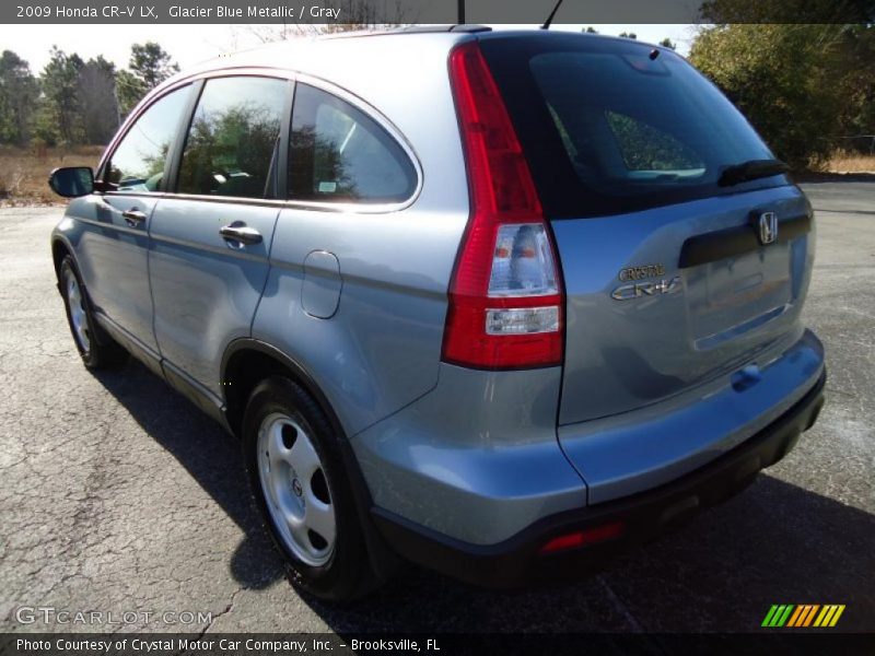 Glacier Blue Metallic / Gray 2009 Honda CR-V LX