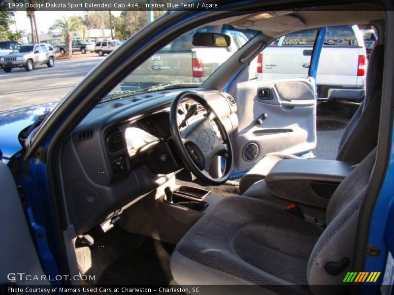 Intense Blue Pearl / Agate 1999 Dodge Dakota Sport Extended Cab 4x4