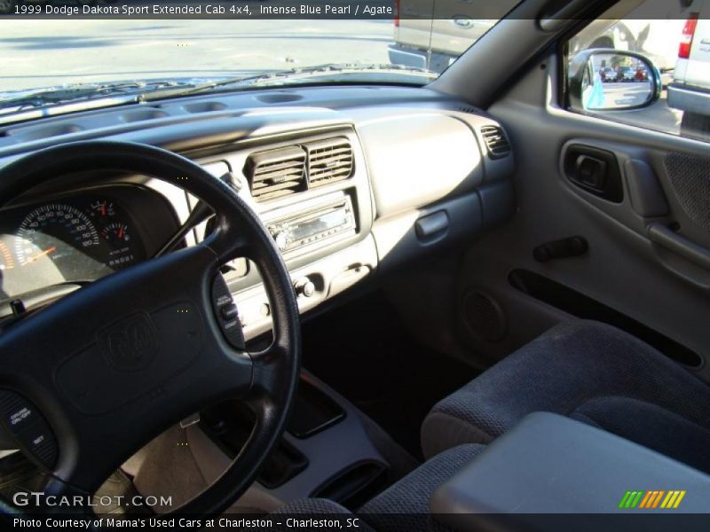 Intense Blue Pearl / Agate 1999 Dodge Dakota Sport Extended Cab 4x4