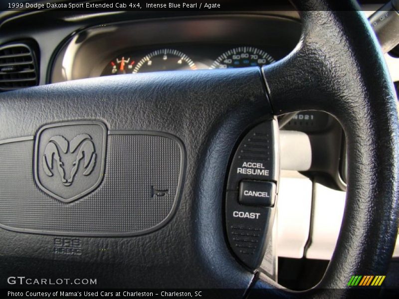 Intense Blue Pearl / Agate 1999 Dodge Dakota Sport Extended Cab 4x4