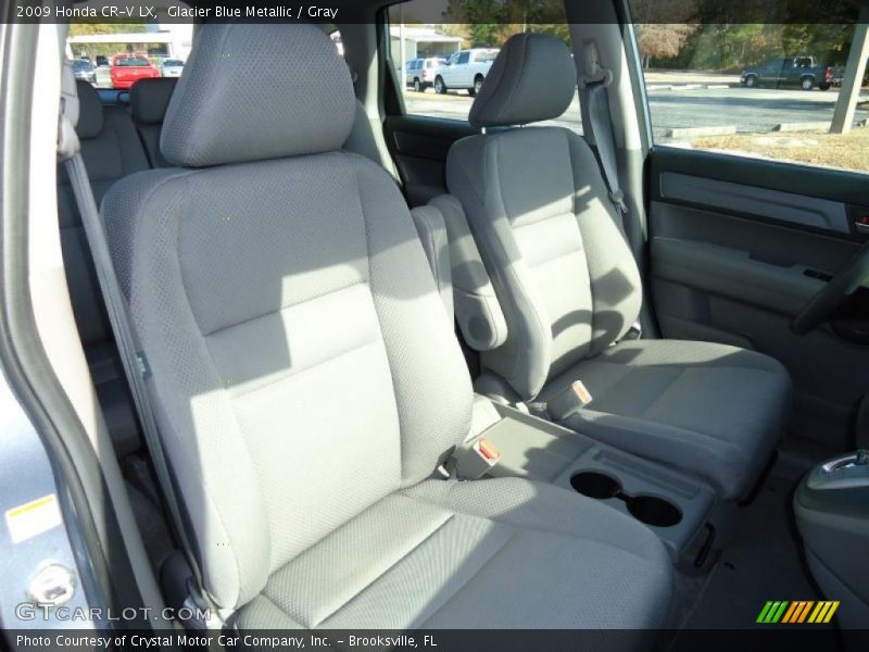 Glacier Blue Metallic / Gray 2009 Honda CR-V LX