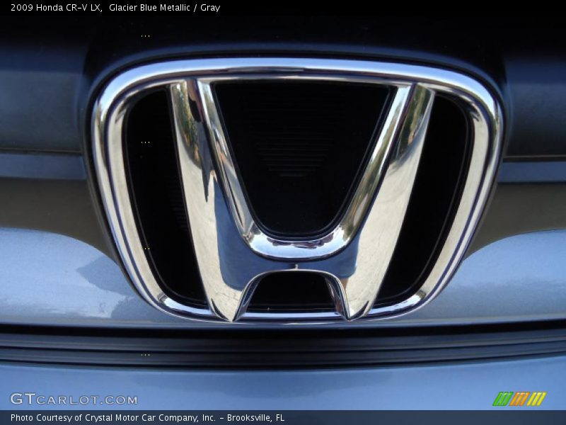 Glacier Blue Metallic / Gray 2009 Honda CR-V LX