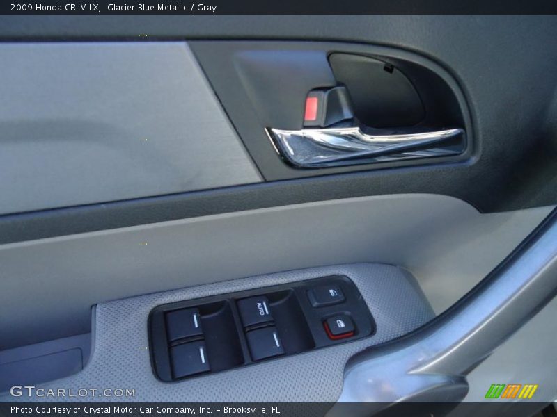 Glacier Blue Metallic / Gray 2009 Honda CR-V LX