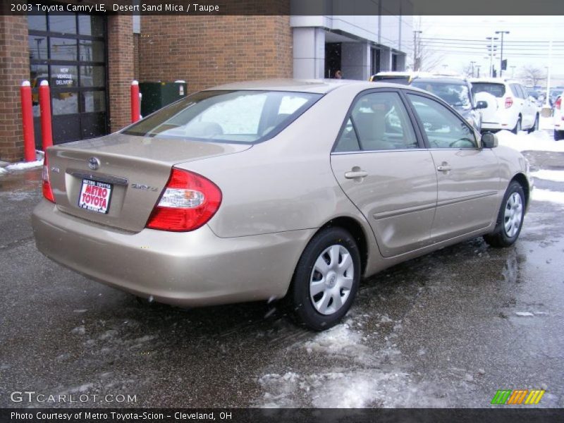 Desert Sand Mica / Taupe 2003 Toyota Camry LE