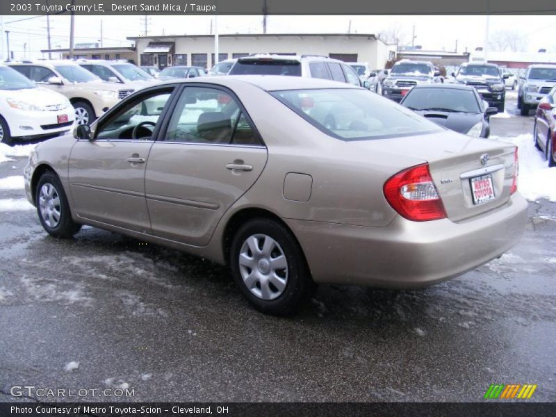 Desert Sand Mica / Taupe 2003 Toyota Camry LE
