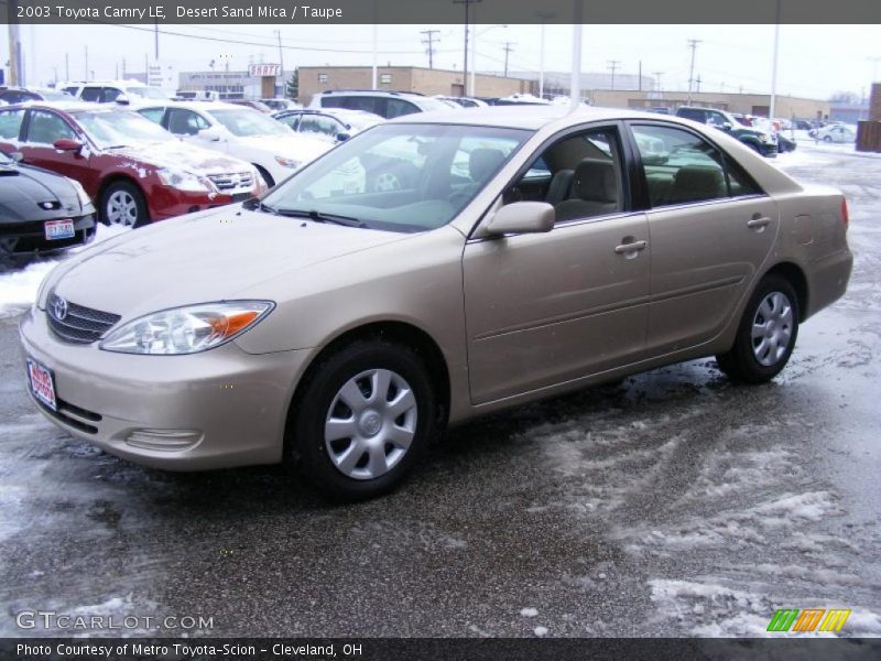 Desert Sand Mica / Taupe 2003 Toyota Camry LE