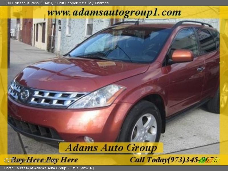 Sunlit Copper Metallic / Charcoal 2003 Nissan Murano SL AWD