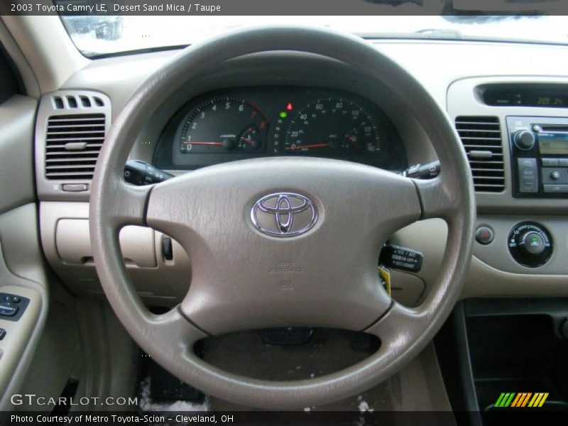 Desert Sand Mica / Taupe 2003 Toyota Camry LE