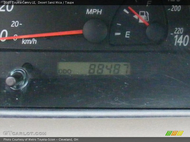 Desert Sand Mica / Taupe 2003 Toyota Camry LE