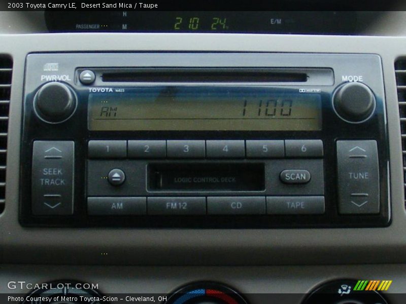 Desert Sand Mica / Taupe 2003 Toyota Camry LE