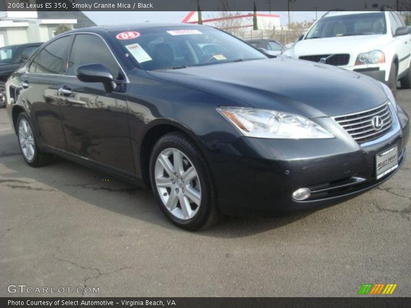 Smoky Granite Mica / Black 2008 Lexus ES 350