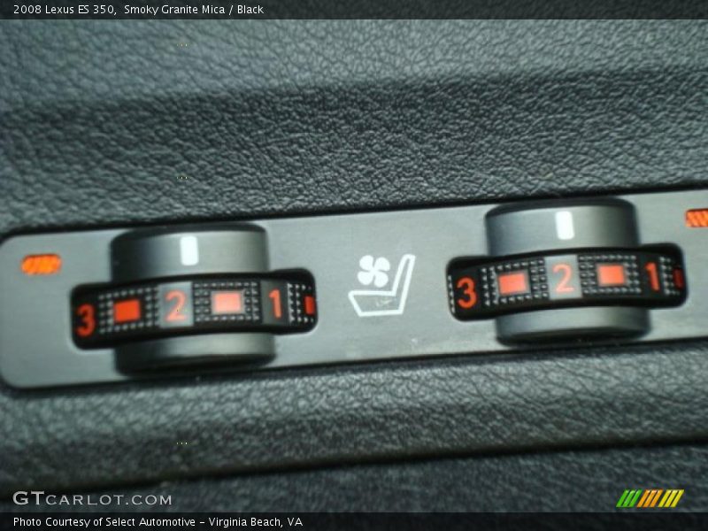 Smoky Granite Mica / Black 2008 Lexus ES 350