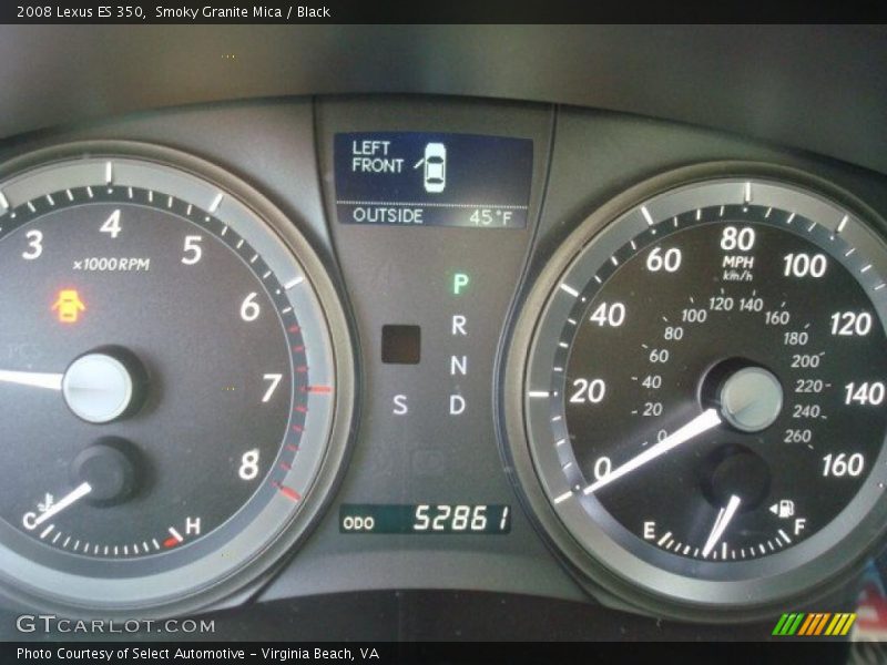 Smoky Granite Mica / Black 2008 Lexus ES 350