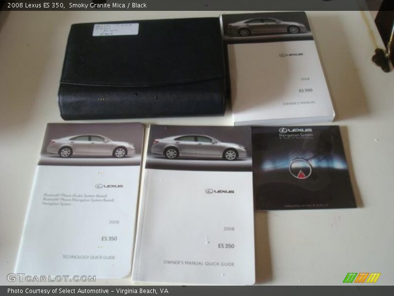 Smoky Granite Mica / Black 2008 Lexus ES 350