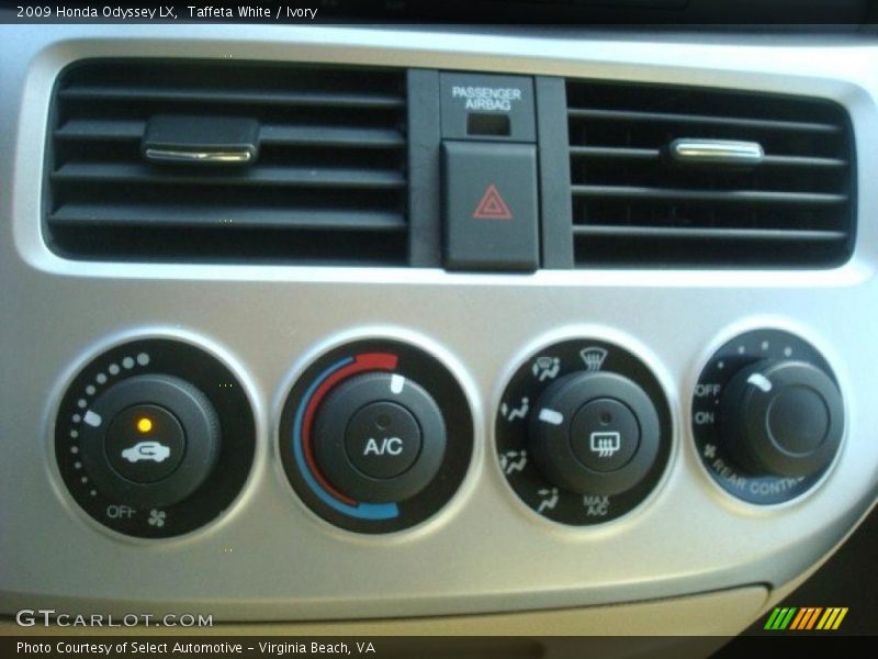 Taffeta White / Ivory 2009 Honda Odyssey LX