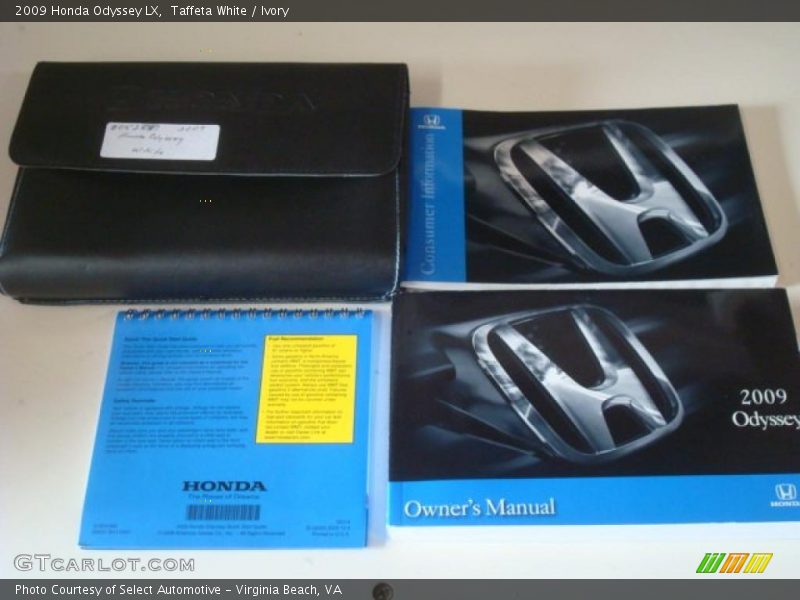Taffeta White / Ivory 2009 Honda Odyssey LX