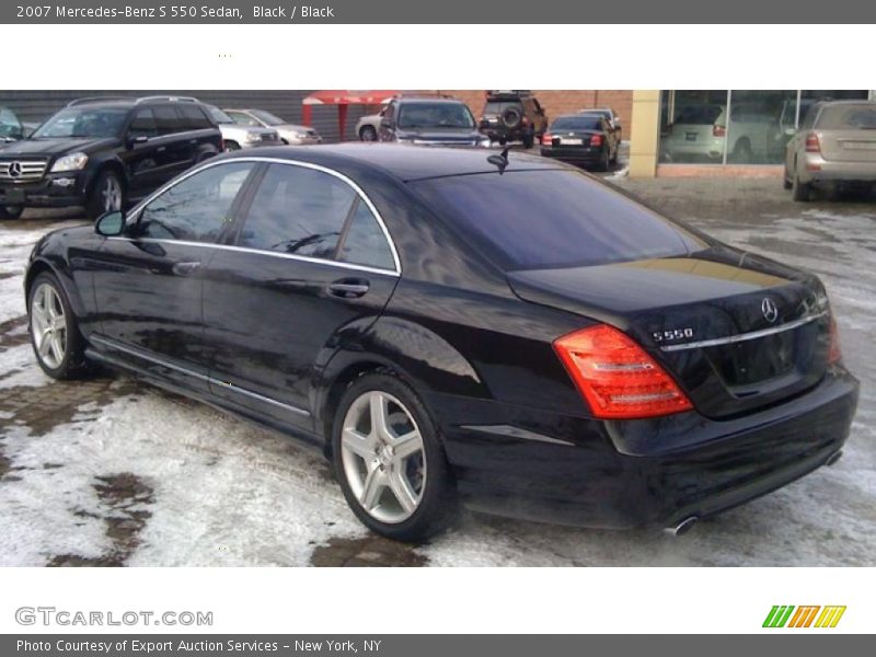 Black / Black 2007 Mercedes-Benz S 550 Sedan