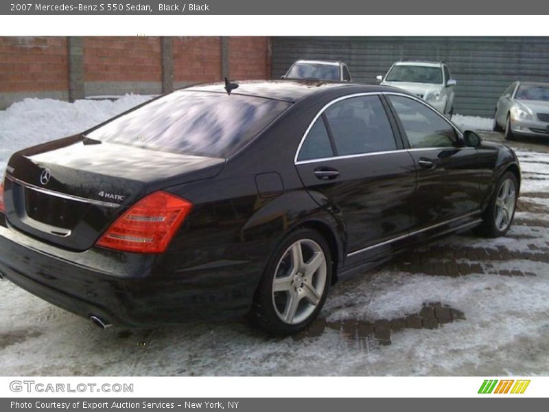 Black / Black 2007 Mercedes-Benz S 550 Sedan