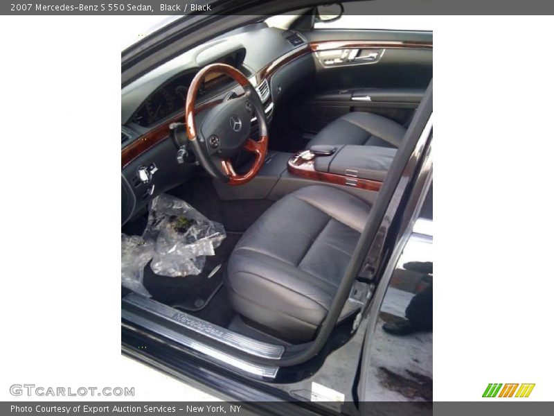 Black / Black 2007 Mercedes-Benz S 550 Sedan