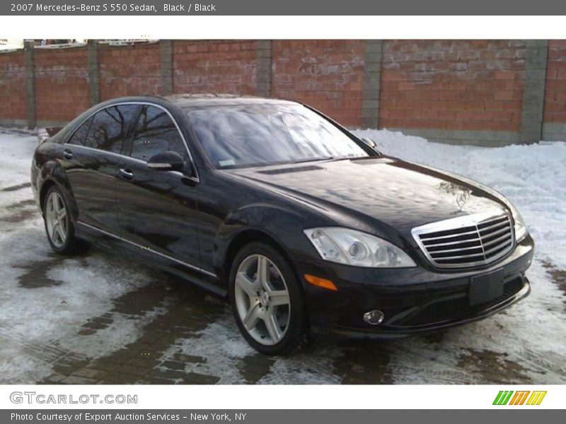 Black / Black 2007 Mercedes-Benz S 550 Sedan