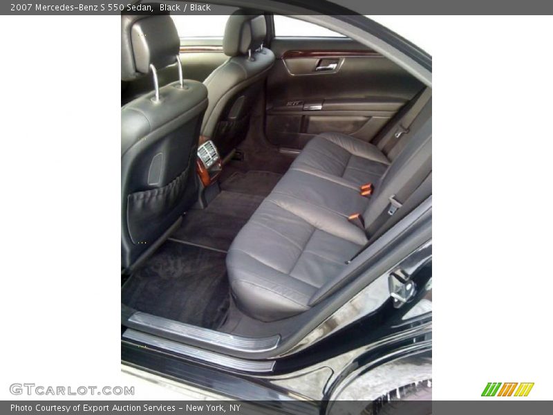 Black / Black 2007 Mercedes-Benz S 550 Sedan
