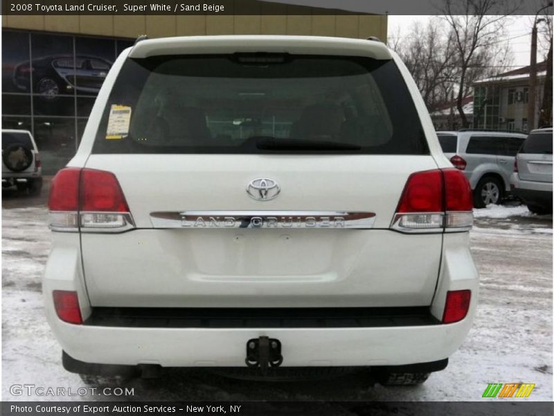 Super White / Sand Beige 2008 Toyota Land Cruiser