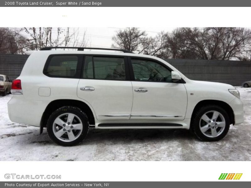 Super White / Sand Beige 2008 Toyota Land Cruiser