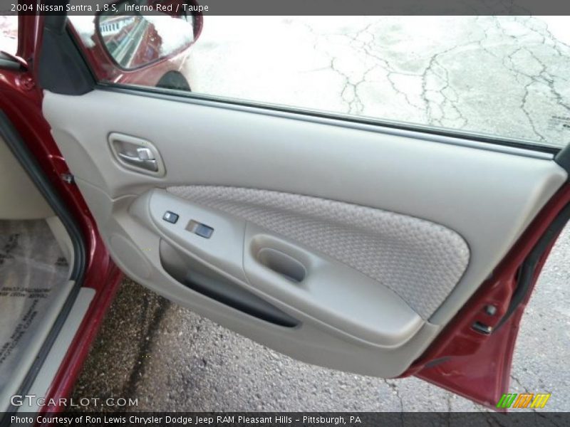 Inferno Red / Taupe 2004 Nissan Sentra 1.8 S