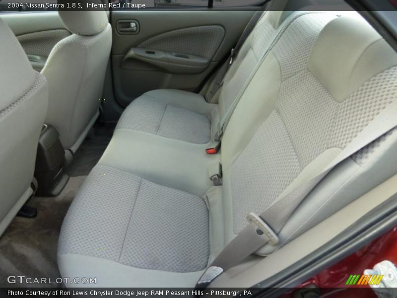 Inferno Red / Taupe 2004 Nissan Sentra 1.8 S