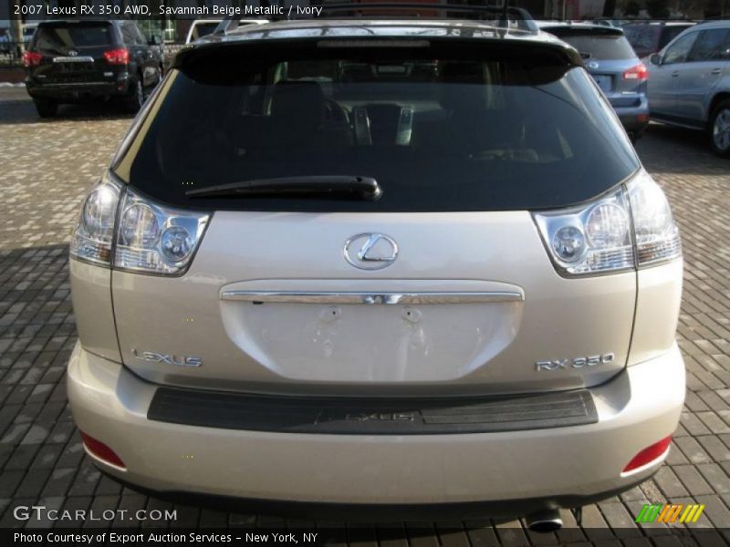 Savannah Beige Metallic / Ivory 2007 Lexus RX 350 AWD