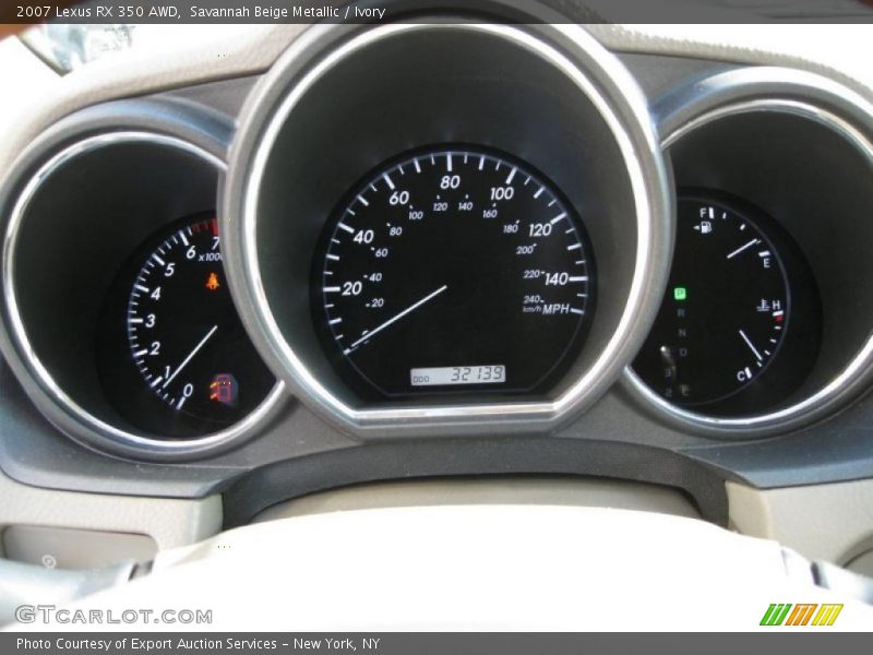  2007 RX 350 AWD 350 AWD Gauges