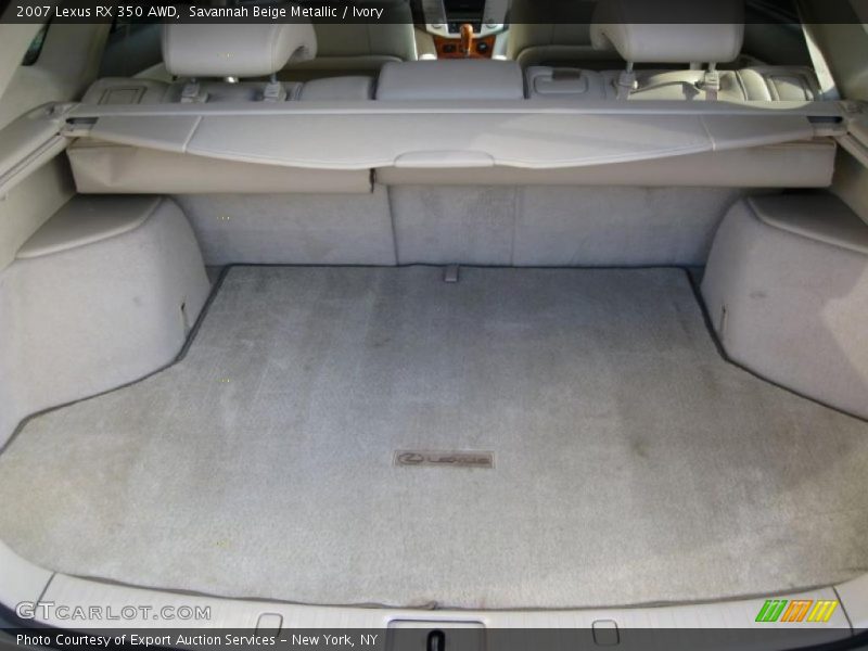  2007 RX 350 AWD Trunk