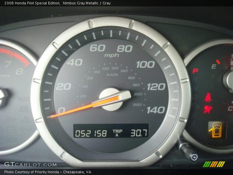 Nimbus Gray Metallic / Gray 2008 Honda Pilot Special Edition
