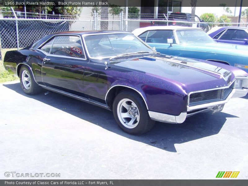 Black/Purple Flames / Black 1966 Buick Riviera Hardtop