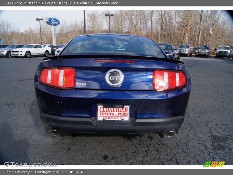 Kona Blue Metallic / Charcoal Black 2011 Ford Mustang GT Coupe