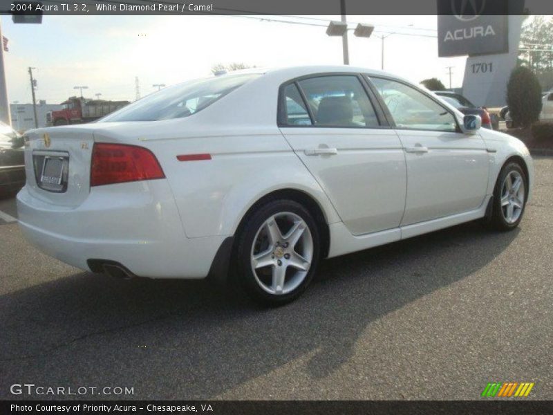 White Diamond Pearl / Camel 2004 Acura TL 3.2