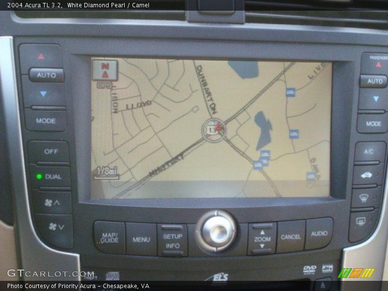 White Diamond Pearl / Camel 2004 Acura TL 3.2
