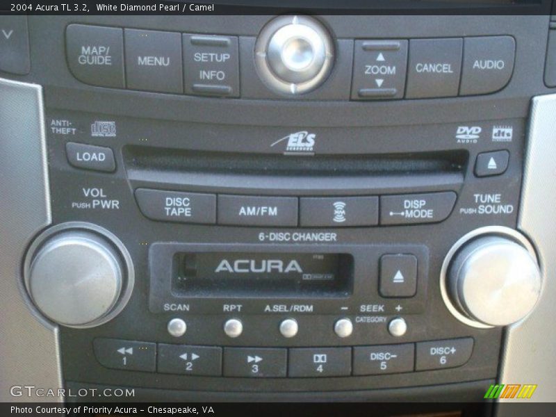 White Diamond Pearl / Camel 2004 Acura TL 3.2
