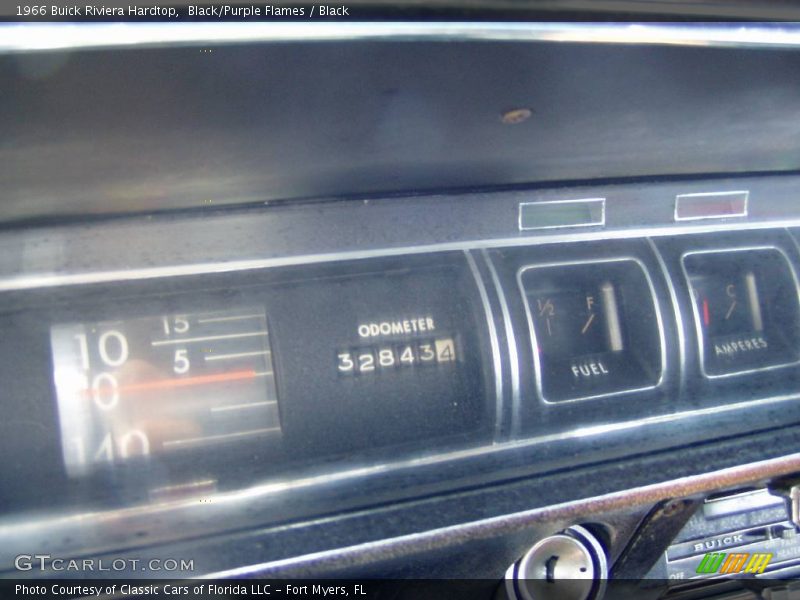 Black/Purple Flames / Black 1966 Buick Riviera Hardtop