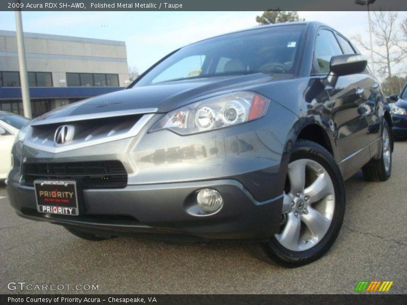 Polished Metal Metallic / Taupe 2009 Acura RDX SH-AWD